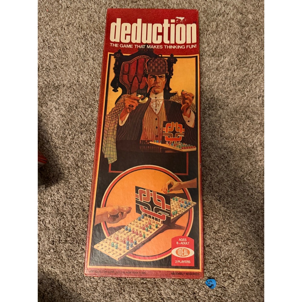 Ideal Deduction Board Game 1976 Vintage Strategy Logic Game 2 Player Complete